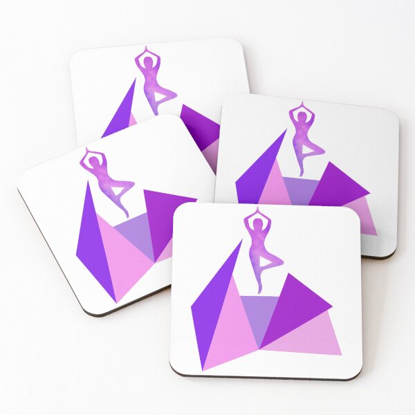 Item preview, Wellness meditation triangles graphic design purple designed and sold by BrunoWeicker.