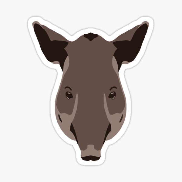 Vista previa del artículo con la obra «Tapir Face», diseñado y vendido por GeoCreate.
