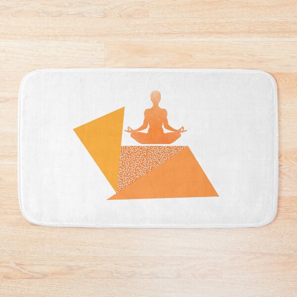 Item preview, Wellness meditation triangles graphic design orange designed and sold by BrunoWeicker.