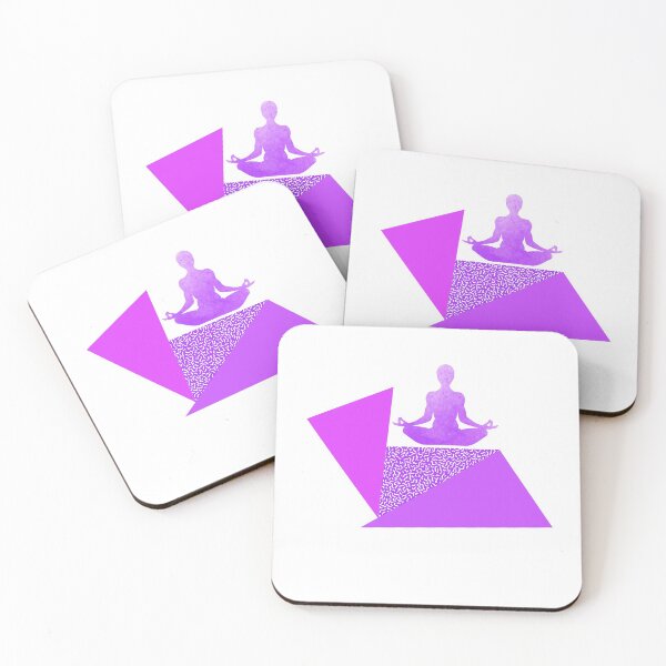 Item preview, Wellness meditation triangles graphic design purple designed and sold by BrunoWeicker.