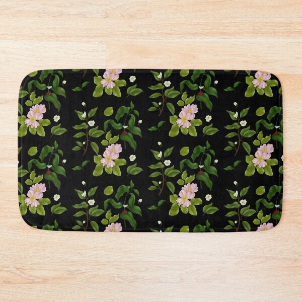 Item preview, Gouache botanical flower pattern designed and sold by heydaydesign.