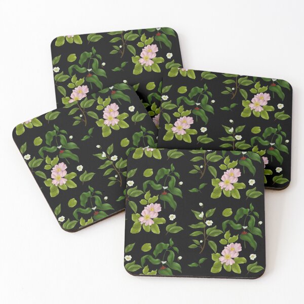 Item preview, Gouache botanical flower pattern designed and sold by heydaydesign.
