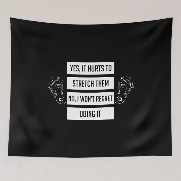 Item preview, Yes It Hurts To Stretch Them - White designed and sold by saechla.