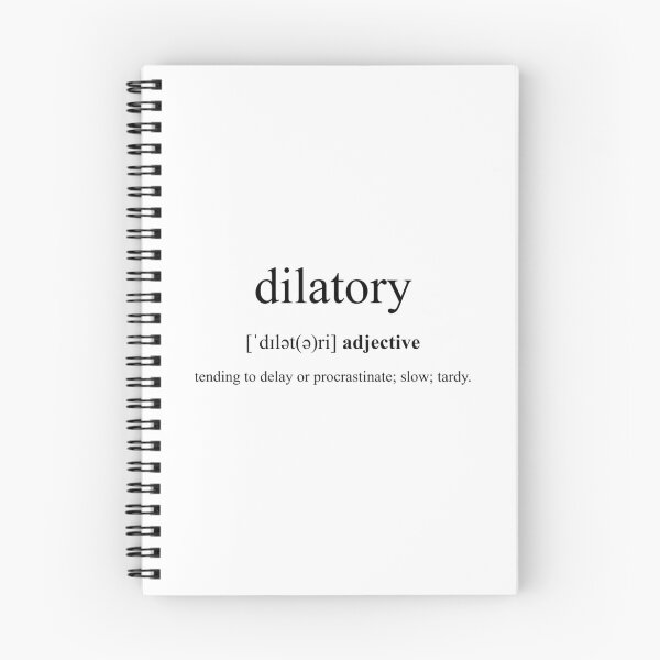 Item preview, Dilatory Definition | Dictionary Collection designed and sold by Designschmiede.