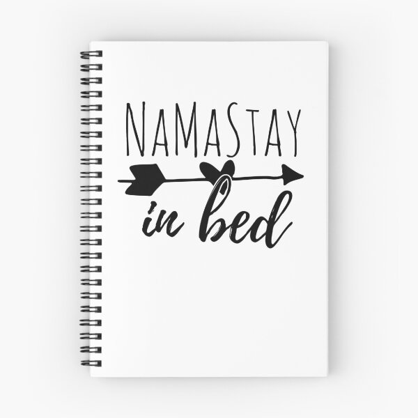 Item preview, i stay in bed namaste funny yoga sayings designed and sold by LuminOrb.