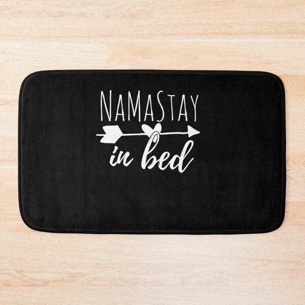 Item preview, i stay in bed namaste yoga with humor designed and sold by LuminOrb.