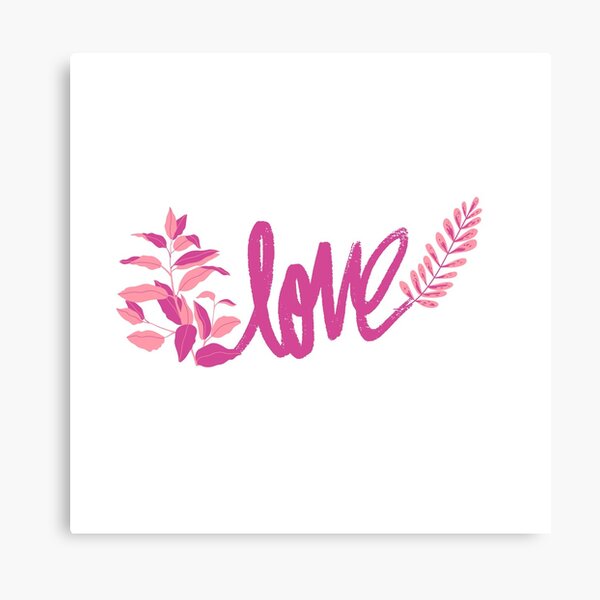 Pink Love Canvas Print