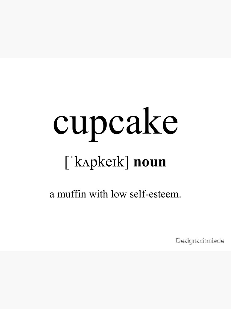 "Cupcake Definition Dictionary Collection" Poster for Sale by