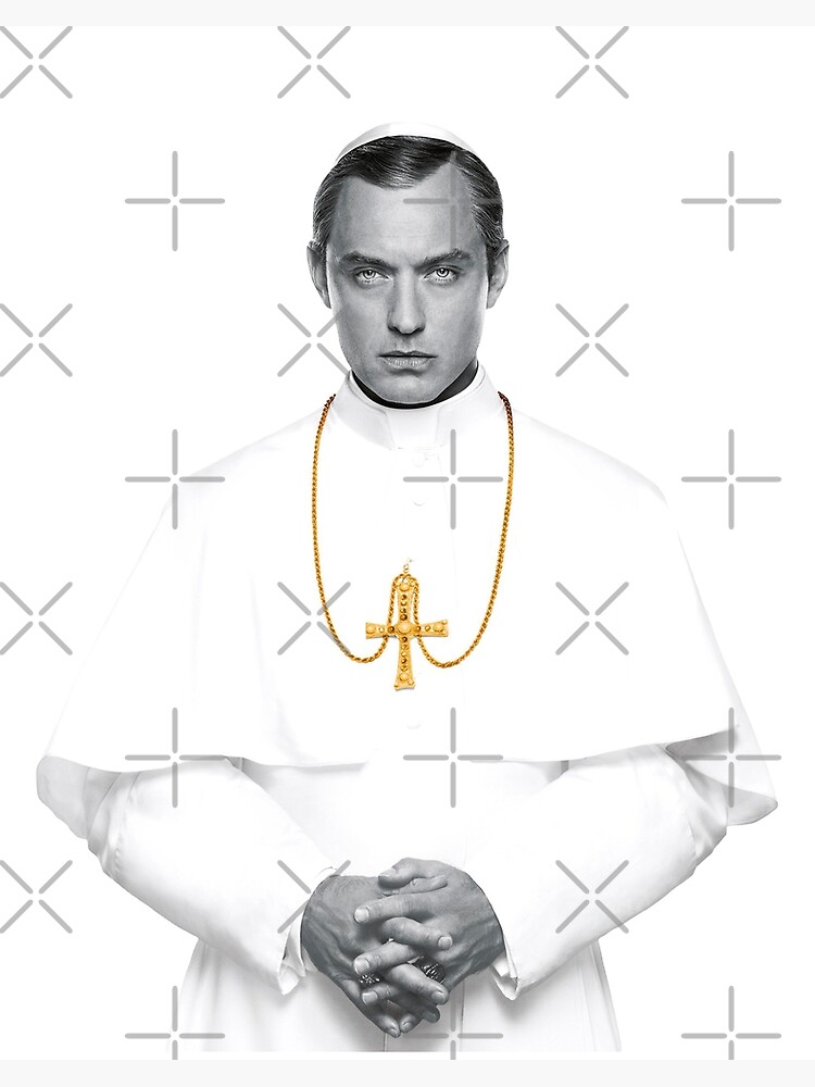 Lenny Belardo Young Pope Pius XIII Jude Law Art Board Print