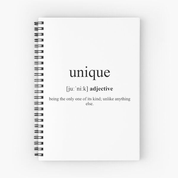 Artikelvorschau, Unique (einzigartig) Definition | Dictionary Collection entworfen und verkauft von Designschmiede.