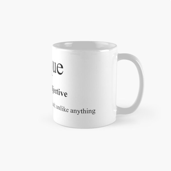 Artikelvorschau, Unique (einzigartig) Definition | Dictionary Collection entworfen und verkauft von Designschmiede.