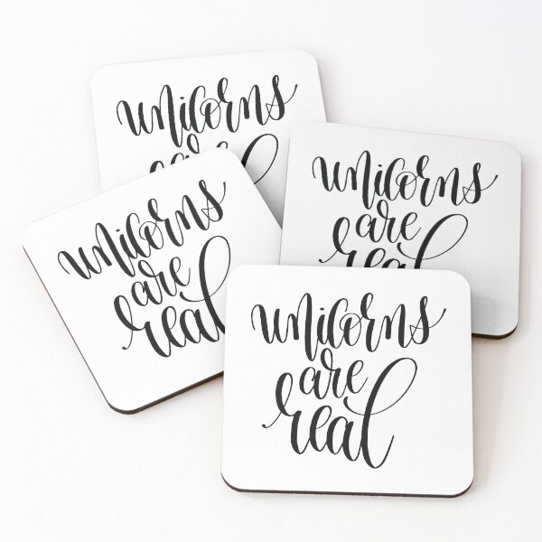Item preview, Unicorns Are Real Inspirational and Motivational Quotes designed and sold by ProjectX23.
