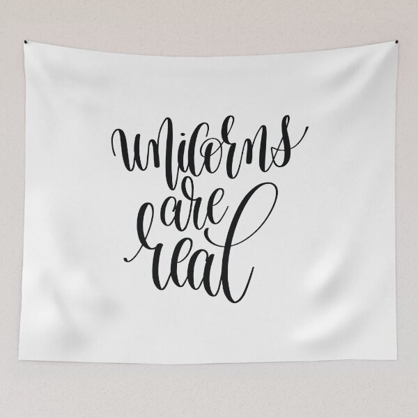 Item preview, Unicorns Are Real Inspirational and Motivational Quotes designed and sold by ProjectX23.