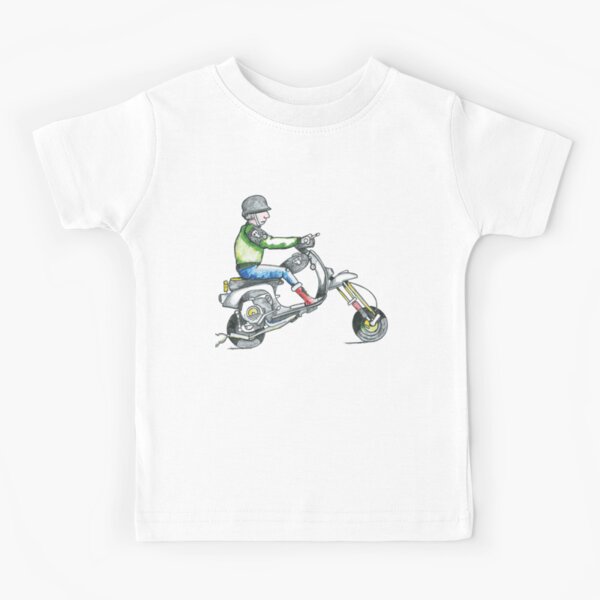 Vista previa del artículo con la obra «Scooter, Scooterista, Scootering, Scooter Clásico, Homenaje Ilustrado», diseñado y vendido por FoleyPottery.