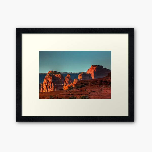 Glow Below Framed Art Print