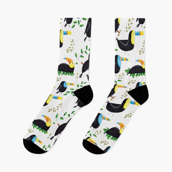 Item preview, Totally Tropical Toucans With Leaves designed and sold by TheArtisanDuck.