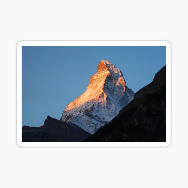 Matterhorn, Sonnenaufgang, Zermatt, Wallis, Schweiz Sticker