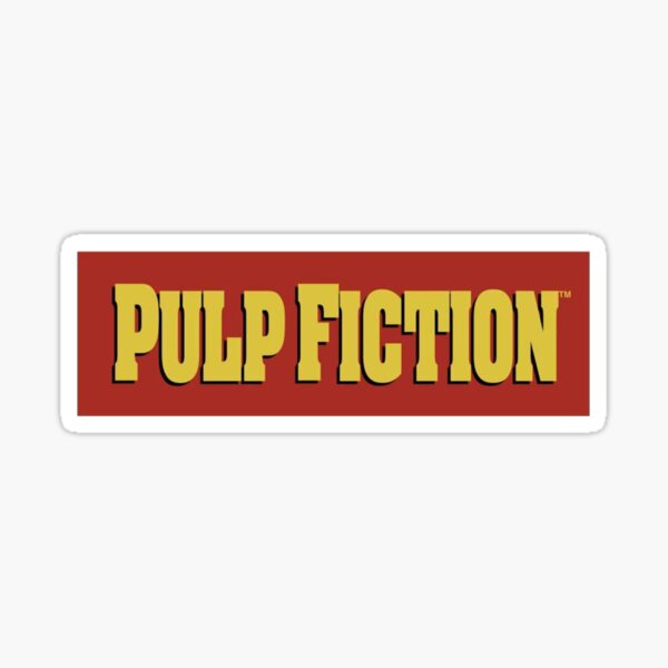 Pulp Fiction Logo Sticker