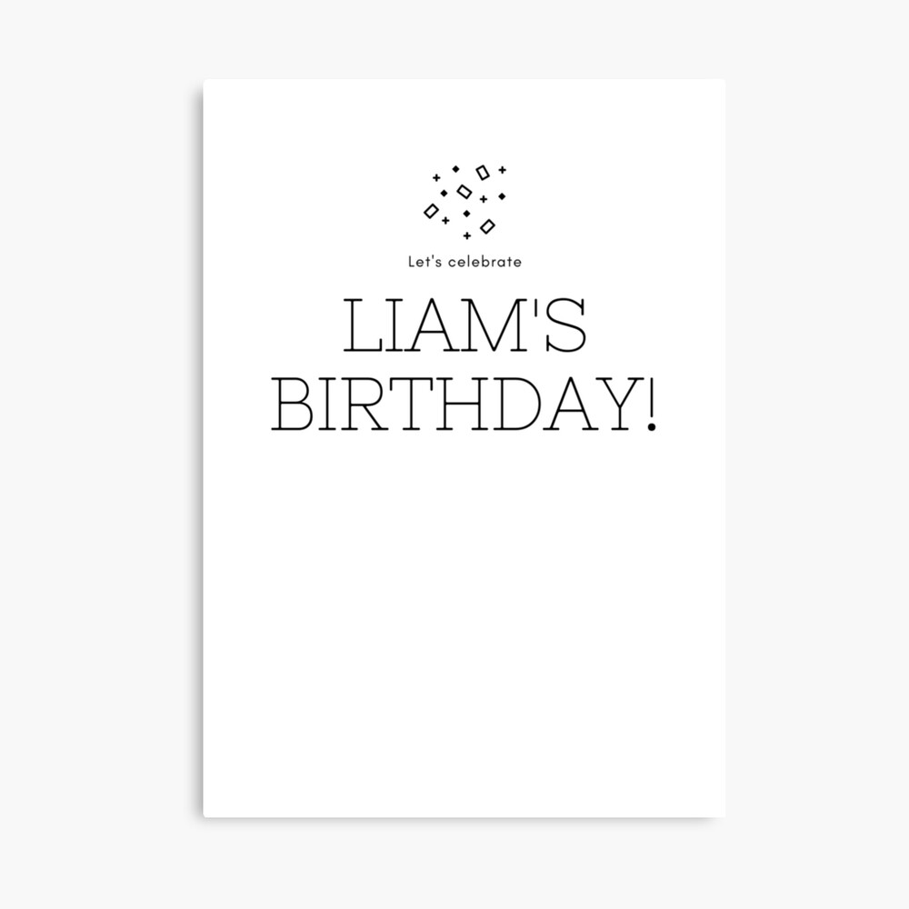 Impression Photo Celebrons L Anniversaire De Liam Par Dfpdesign Redbubble