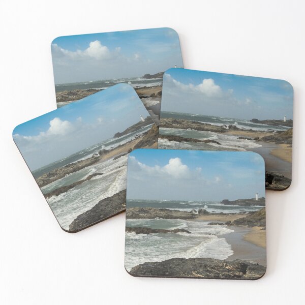 Item preview, Photographic view of winter at Godrevy Lighthouse Cornwall designed and sold by  Roscorla Photography.