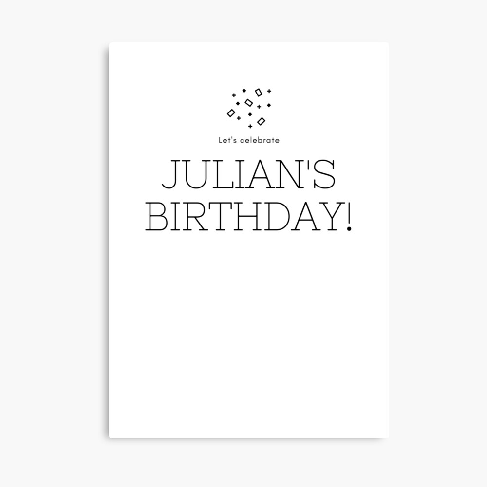 Impression Photo Celebrons L Anniversaire De Julian Par Dfpdesign Redbubble