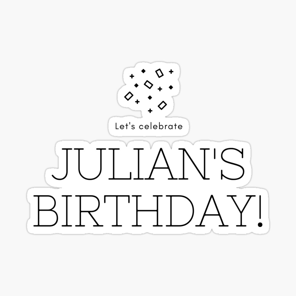 Impression Photo Celebrons L Anniversaire De Julian Par Dfpdesign Redbubble