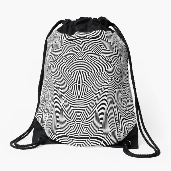 Psychedelic Hypnotic Visual Illusion #PsychedelicIllusion #HypnoticIllusion #VisualIllusion #Psychedelic #Hypnotic #Visual #Illusion Drawstring Bag