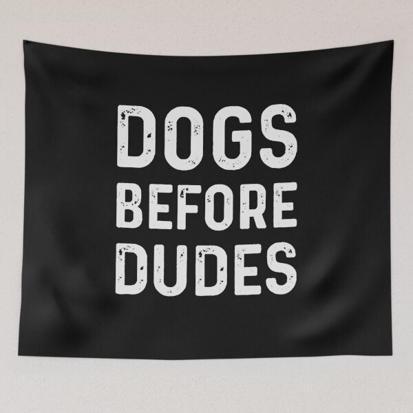 Item preview, Dogs before dudes designed and sold by Funny Tee.
