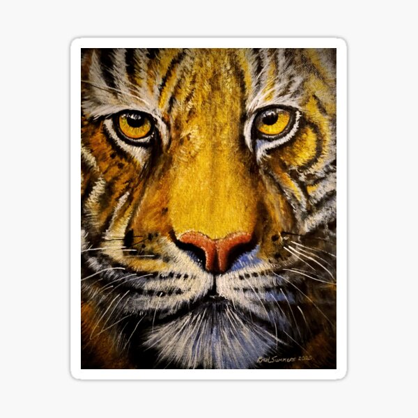 Vista previa del artículo con la obra «Ojo del tigre», diseñado y vendido por Rich Summers Art.