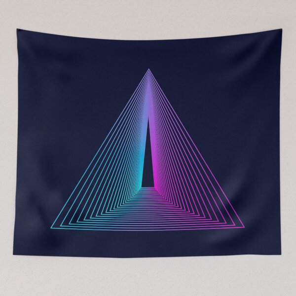 Item preview, 80s 3D triangle patterns designed and sold by PopAlex.