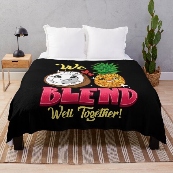 Item preview, We Blend Well Together Funny Pineapple Coconut Pun designed and sold by perfectpresents.