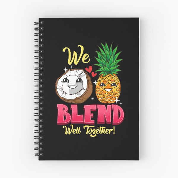 Item preview, We Blend Well Together Funny Pineapple Coconut Pun designed and sold by perfectpresents.