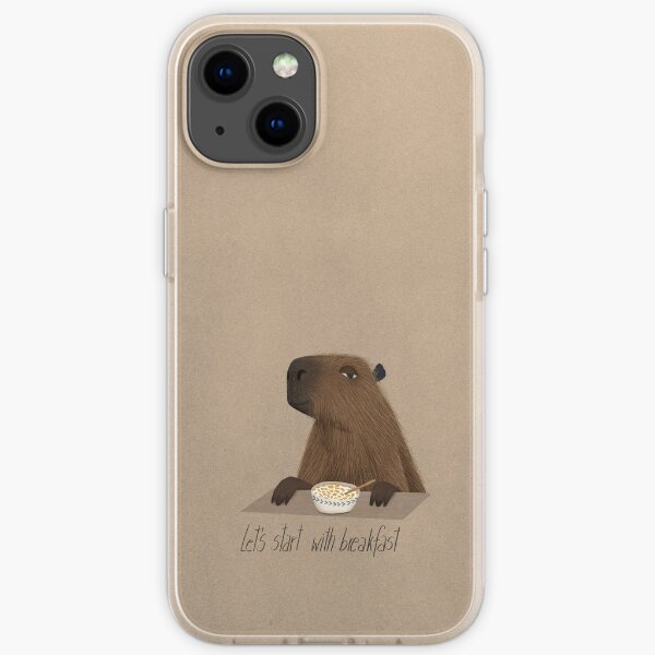 Cornflake capybara iPhone Soft Case