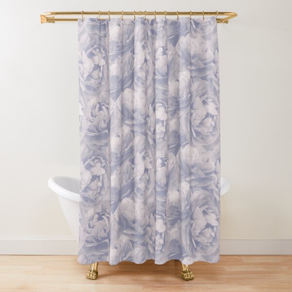Bluette Spearwort pattern Shower Curtain