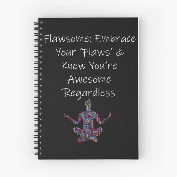 Item preview, Inspirational Flawsome Quote Graphic Embrace Your Flaws Motivational Yoga Gifts designed and sold by Cute & Sassy Custom Gifting Boutiques.