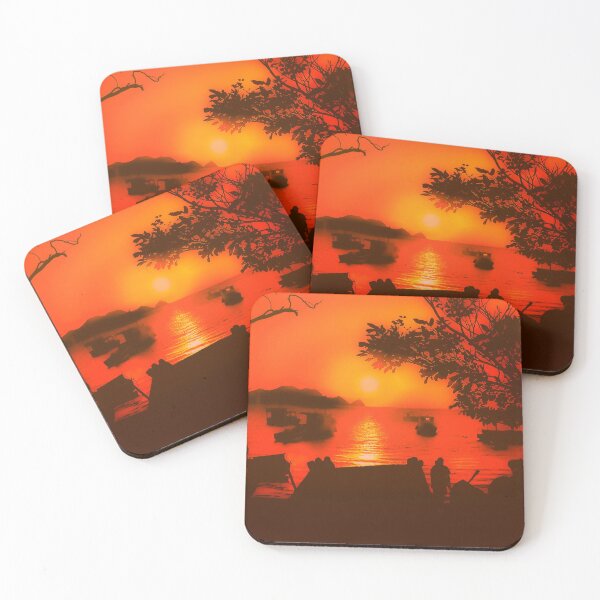 Item preview, Sunset at Caribbean Bay of Taganga Colombia designed and sold by DFLC Prints.