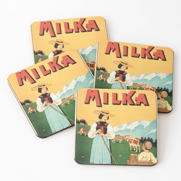 Item preview, MILKA CHOCOLAT SUCHARD Swiss Milk Chocolates Vintage Advertisement designed and sold by retroposters.