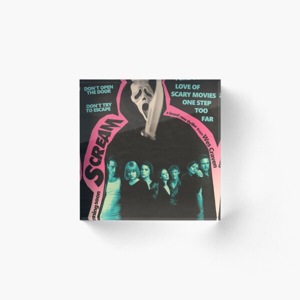 Scream Movie Poster Acrylic Block