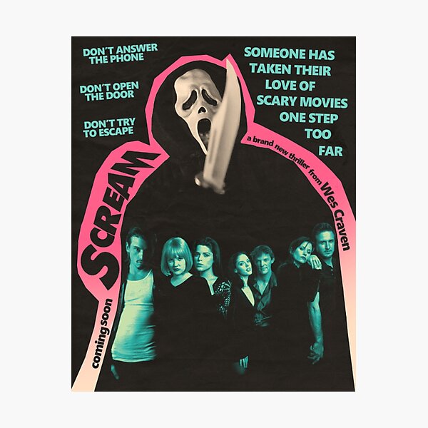 Scream Movie Poster Photographic Print