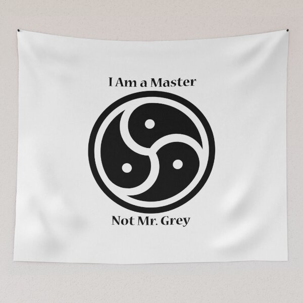 Aperçu de l'œuvre LOGO bdsm style de vie trinité T-Shirt super hot Texte I am a Master not Mr. Grey créée et vendue par JonathanP514.