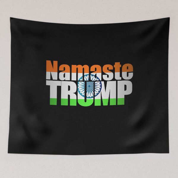 Item preview, Namaste TRUMP Shirt Indian Flag T Shirt Prime Minister Modi designed and sold by JohnMatrix420.