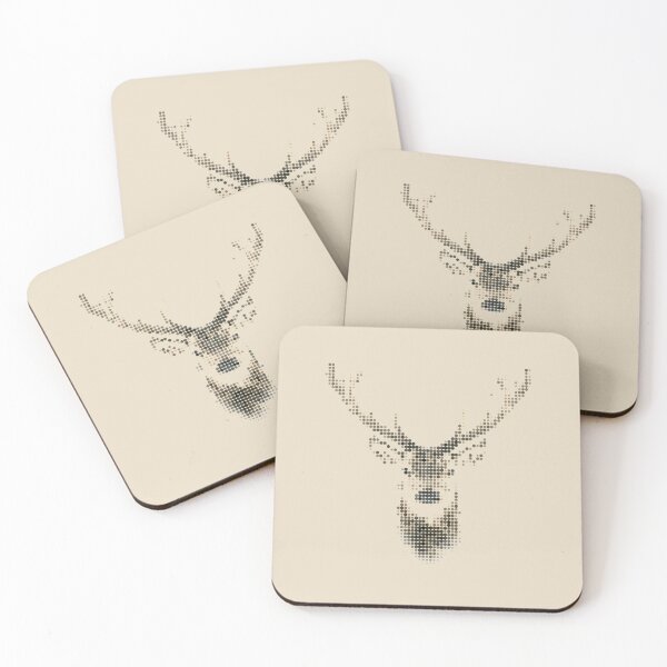 Item preview, Dotted deer head designed and sold by PopAlex.