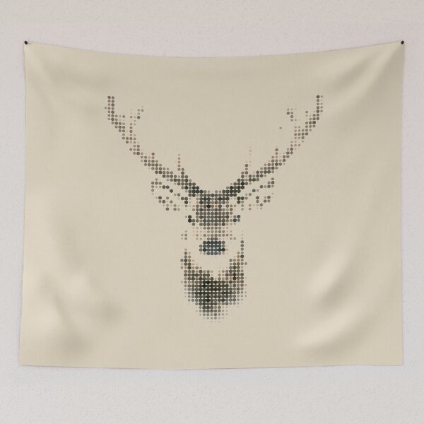 Item preview, Dotted deer head designed and sold by PopAlex.