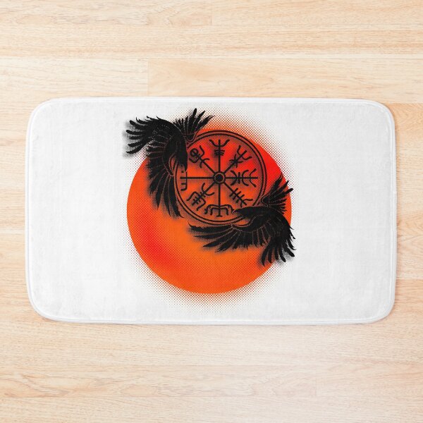 Item preview, Odin's Raven with Viking Compass Tattoo Design designed and sold by LuminOrb.