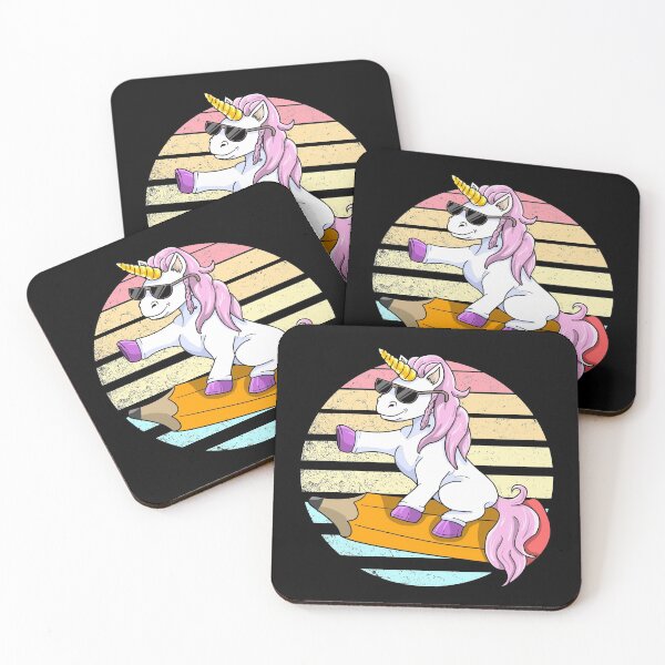 Item preview, Artist unicorn flies gift idea on a pencil designed and sold by LuminOrb.