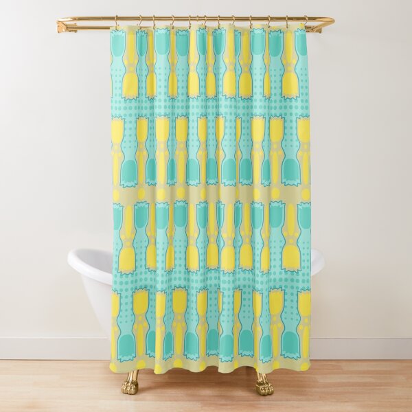 Tulips On Blue Shower Curtain