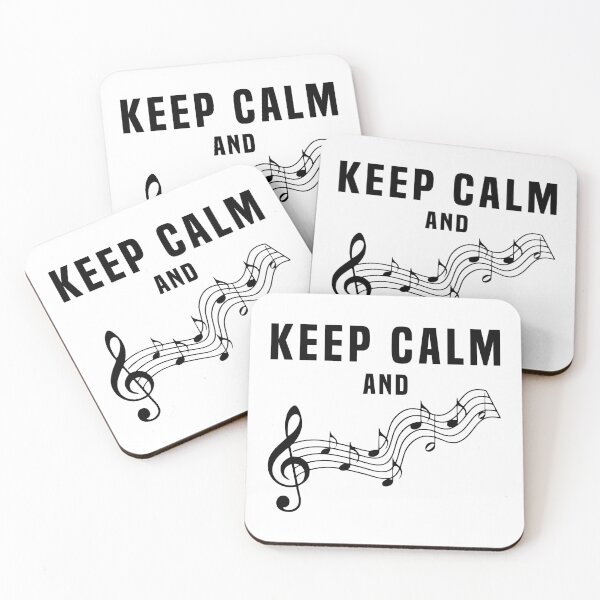 Aperçu de l'œuvre Keep Calm and Music créée et vendue par fourretout.