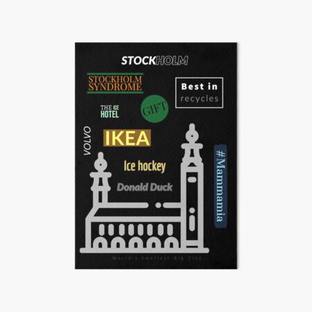 Stockholm Art Board Print