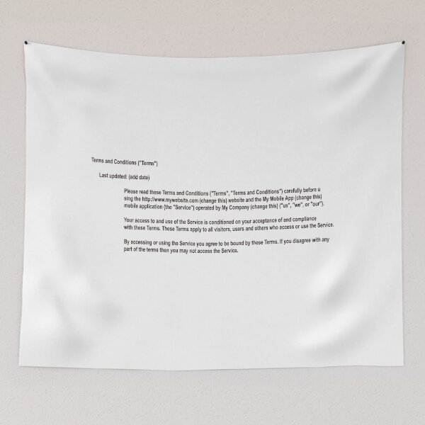 Item preview, Terms and conditions designed and sold by wydrenpng.