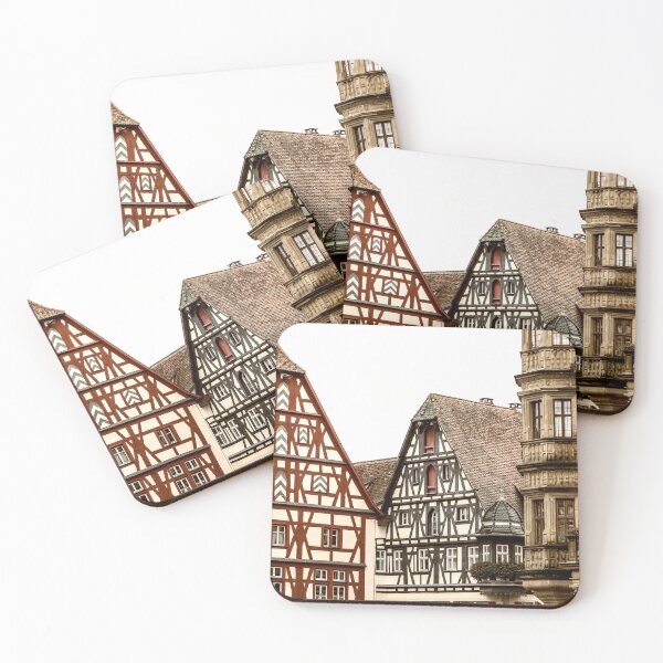 Item preview, Medieval town in Germany designed and sold by FlatLandPrints.